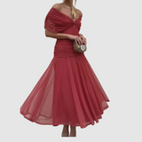 Lucie – Elegantní šaty s V-výstřihem