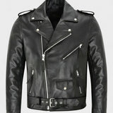 Jakub | Klasická Biker Kožená Bunda