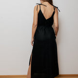 Dámské lněné šaty long - loose fit