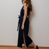 Dámské lněné šaty long - loose fit