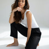 Dámské lněné kalhoty - regular fit